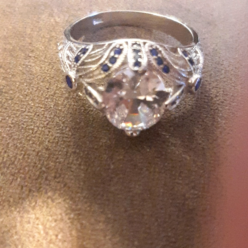 Vintage sterling filigree ring